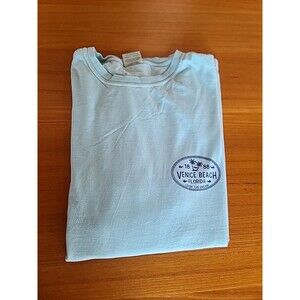 Venice Beach Florida Souvenir Long Sleeve Blue T-shirt Vintage